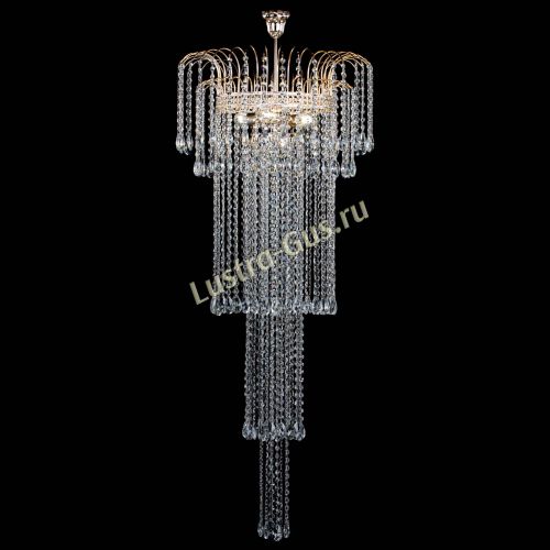 Люстра Агата Каскад №4 длинная в Симферополе Гусь Хрустальный