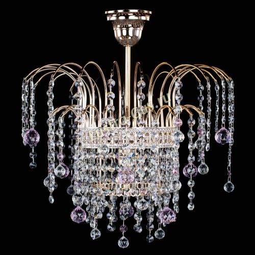 Люстра Агата Венеция №1 розовая в Симферополе Гусь Хрустальный