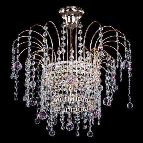 Люстра Агата Венеция №1 розовая в Симферополе Гусь Хрустальный