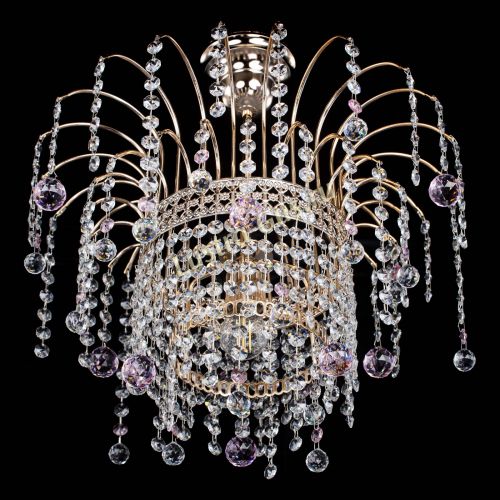 Люстра Агата Венеция №1 розовая в Симферополе Гусь Хрустальный