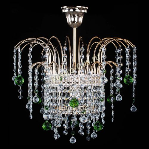 Люстра Агата Венеция №1 зеленая в Симферополе Гусь Хрустальный