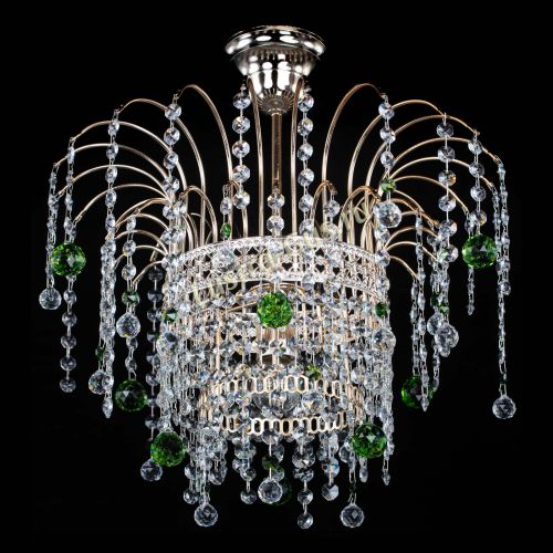 Люстра Агата Венеция №1 зеленая в Симферополе Гусь Хрустальный