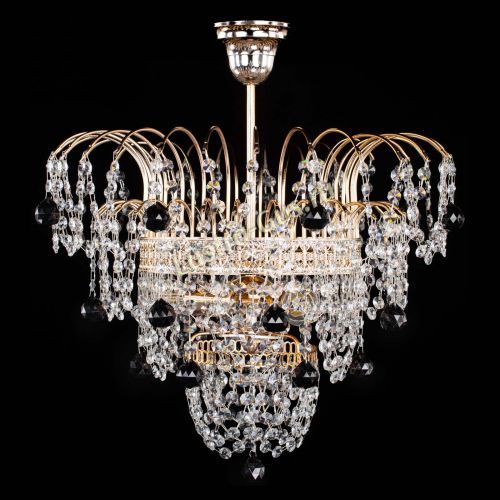 Люстра Агата Венеция №2 - 3 лампы черная в Симферополе Гусь Хрустальный