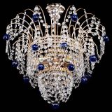 Люстра Агата Венеция №2 - 3 лампы синяя в Симферополе