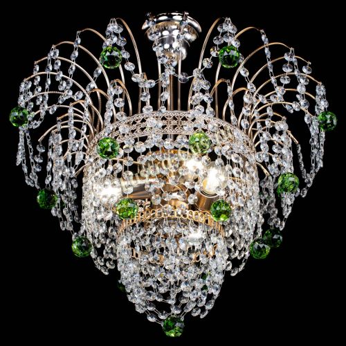 Люстра Агата Венеция №2 - 3 лампы зеленая в Симферополе Гусь Хрустальный