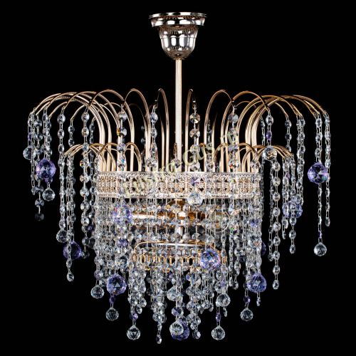 Люстра Агата Венеция №3 фиолетовая в Симферополе Гусь Хрустальный