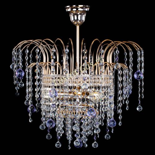 Люстра Агата Венеция №3 фиолетовая в Симферополе Гусь Хрустальный