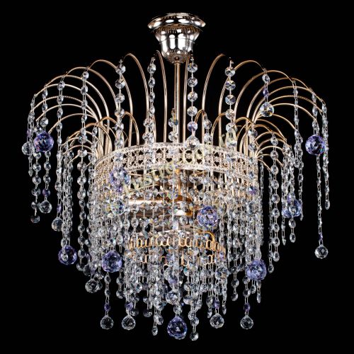 Люстра Агата Венеция №3 фиолетовая в Симферополе Гусь Хрустальный