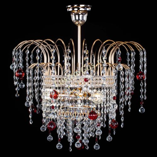 Люстра Агата Венеция №3 красная в Симферополе Гусь Хрустальный