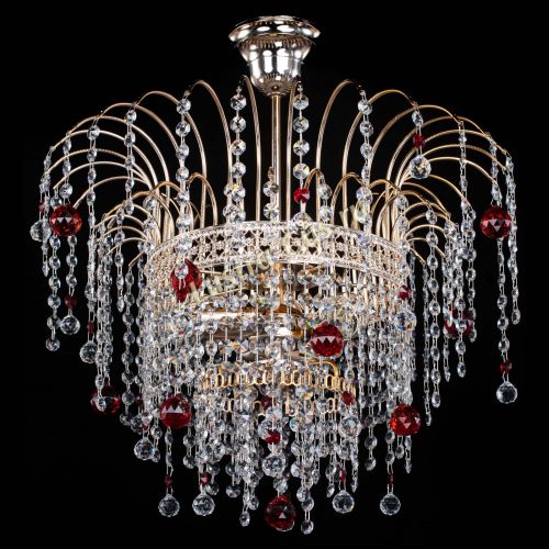 Люстра Агата Венеция №3 красная в Симферополе Гусь Хрустальный