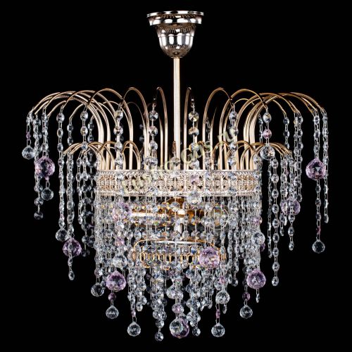 Люстра Агата Венеция №3 розовая в Симферополе Гусь Хрустальный