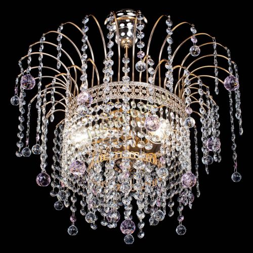 Люстра Агата Венеция №3 розовая в Симферополе Гусь Хрустальный