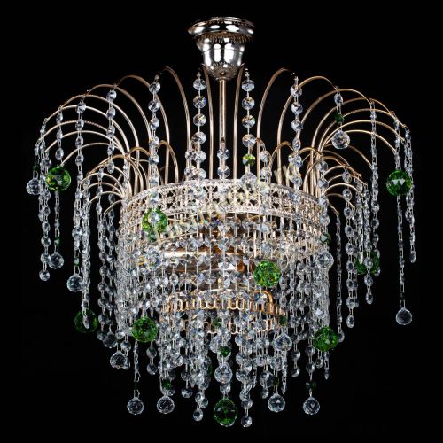 Люстра Агата Венеция №3 зеленая в Симферополе Гусь Хрустальный