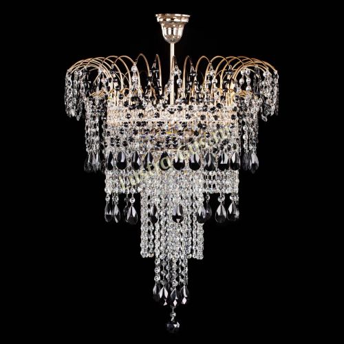 Люстра Агата Венеция №4 длинная Черная в Симферополе Гусь Хрустальный