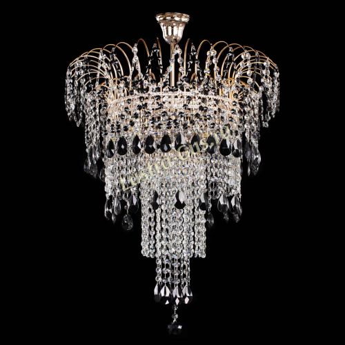 Люстра Агата Венеция №4 длинная Черная в Симферополе Гусь Хрустальный