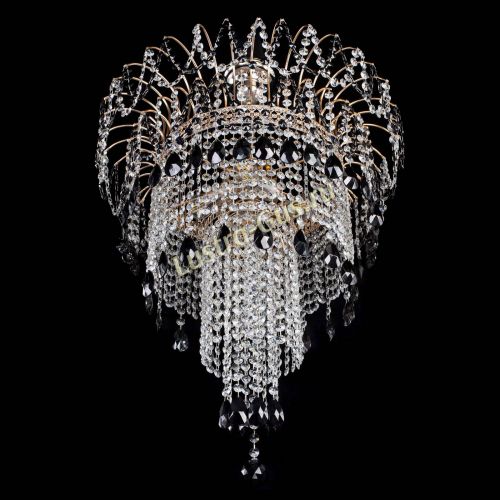 Люстра Агата Венеция №4 длинная Черная в Симферополе Гусь Хрустальный