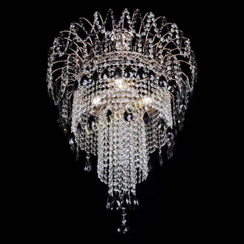 Люстра Агата Венеция №4 длинная Черная в Симферополе Гусь Хрустальный