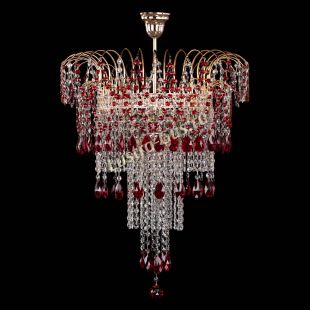  Люстра Агата Венеция №4 длинная Красная