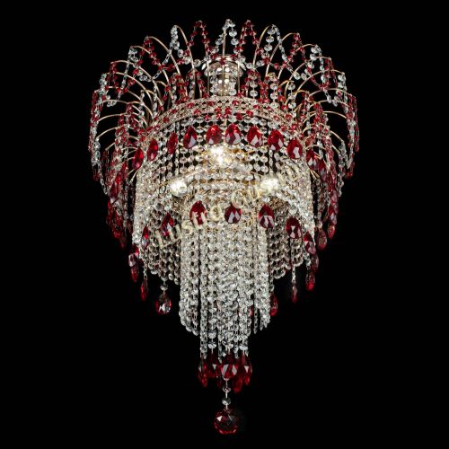 Люстра Агата Венеция №4 длинная Красная в Симферополе Гусь Хрустальный