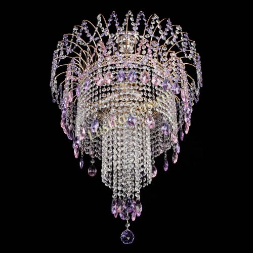 Люстра Агата Венеция №4 длинная Разноцветная в Симферополе Гусь Хрустальный