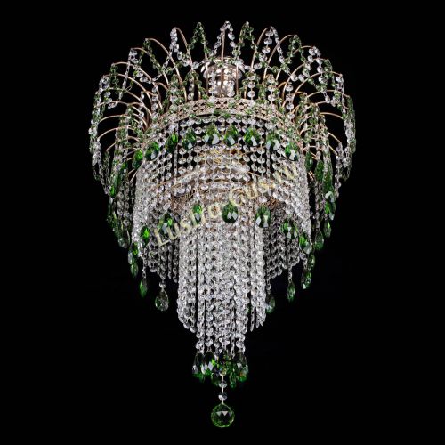 Люстра Агата Венеция №4 длинная Зеленая в Симферополе Гусь Хрустальный