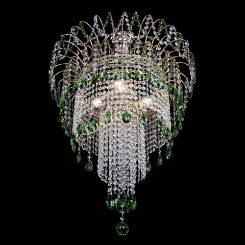 Люстра Агата Венеция №4 длинная Зеленая в Симферополе Гусь Хрустальный