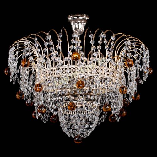 Люстра Агата Венеция №4 шар чайная в Симферополе Гусь Хрустальный