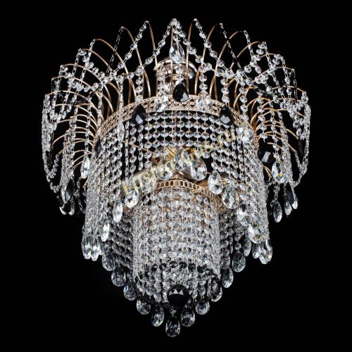 Люстра Агата Венеция №4 черная в Симферополе Гусь Хрустальный