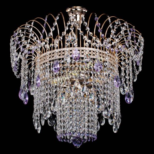 Люстра Агата Венеция №4 фиолетовая в Симферополе Гусь Хрустальный