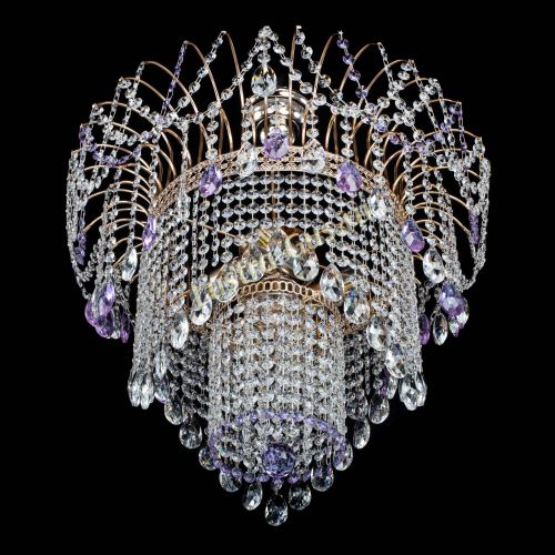 Люстра Агата Венеция №4 фиолетовая в Симферополе Гусь Хрустальный