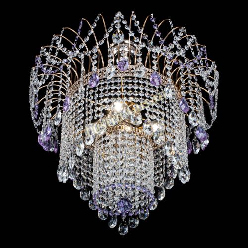 Люстра Агата Венеция №4 фиолетовая в Симферополе Гусь Хрустальный