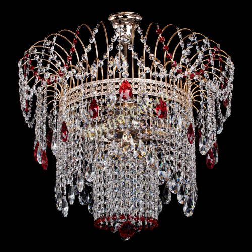 Люстра Агата Венеция №4 красная в Симферополе Гусь Хрустальный
