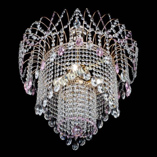 Люстра Агата Венеция №4 розовая в Симферополе Гусь Хрустальный