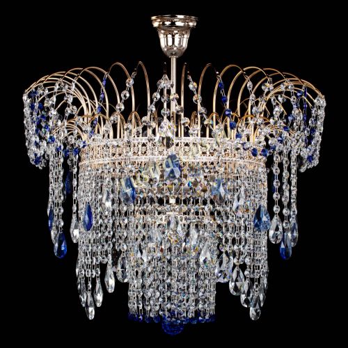 Люстра Агата Венеция №4 синяя в Симферополе Гусь Хрустальный