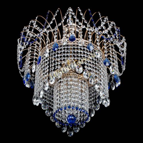 Люстра Агата Венеция №4 синяя в Симферополе Гусь Хрустальный