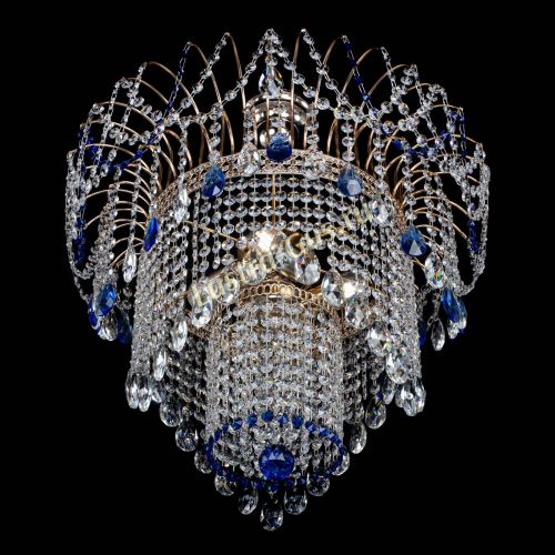 Люстра Агата Венеция №4 синяя в Симферополе Гусь Хрустальный