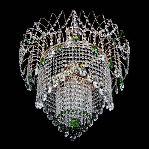 Люстра Агата Венеция №4 зеленая в Симферополе Гусь Хрустальный