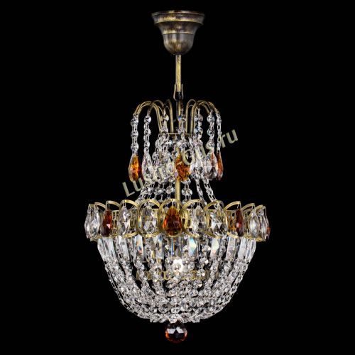 Люстра Астра №1 с подвесом под бронзу Чайная в Симферополе Гусь Хрустальный