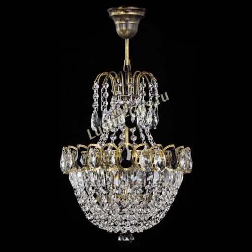 Люстра Астра №1 с подвесом под бронзу Черная в Симферополе Гусь Хрустальный