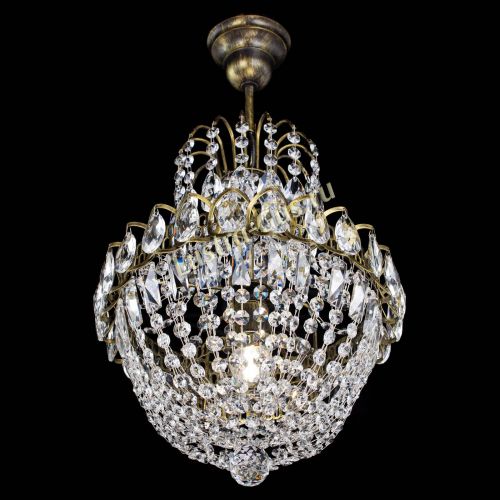 Люстра Астра №1 с подвесом под бронзу в Симферополе Гусь Хрустальный