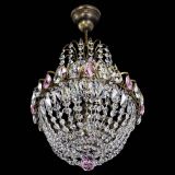 Люстра Астра №1 с подвесом под бронзу Розовая в Симферополе