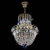 Люстра Астра №1 с подвесом под бронзу Синяя в Симферополе