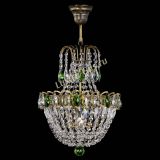 Люстра Астра №1 с подвесом под бронзу Зеленая в Симферополе