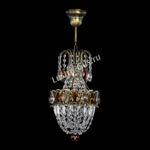 Люстра Астра №1 узкая чайная под бронзу в Симферополе Гусь Хрустальный