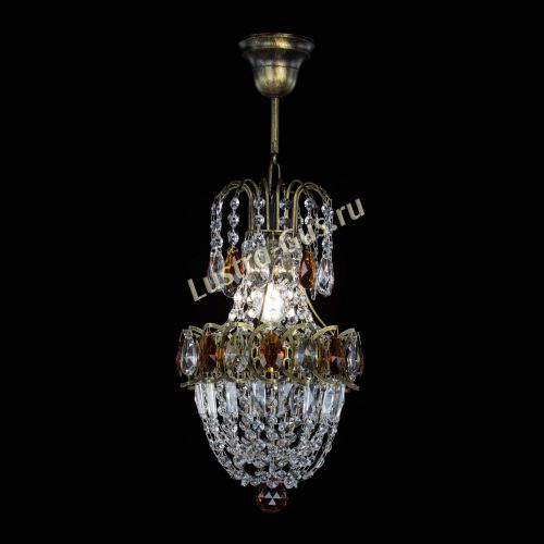 Люстра Астра №1 узкая чайная под бронзу в Симферополе Гусь Хрустальный