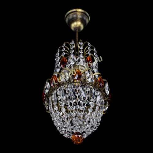 Люстра Астра №1 узкая чайная под бронзу в Симферополе Гусь Хрустальный