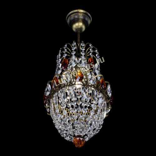 Люстра Астра №1 узкая чайная под бронзу в Симферополе Гусь Хрустальный