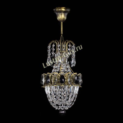 Люстра Астра №1 узкая черная под бронзу в Симферополе Гусь Хрустальный