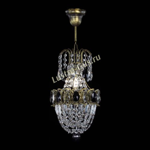 Люстра Астра №1 узкая черная под бронзу в Симферополе Гусь Хрустальный