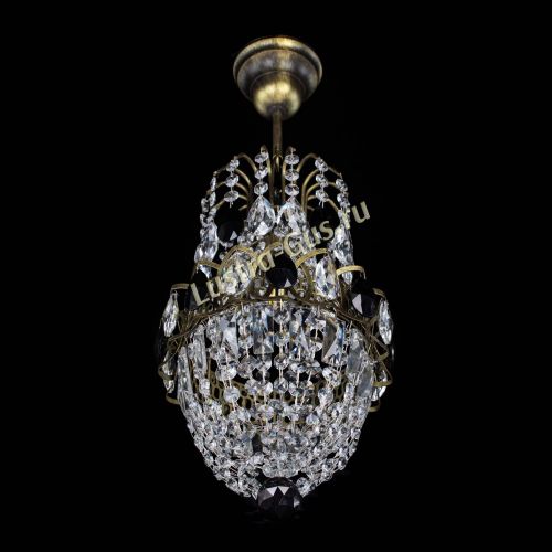 Люстра Астра №1 узкая черная под бронзу в Симферополе Гусь Хрустальный